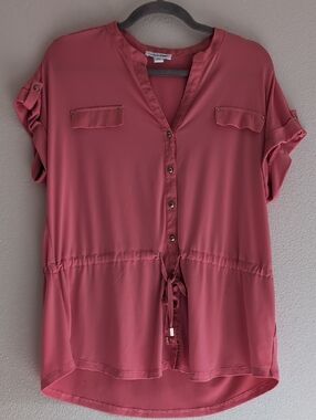 Calvin Klein Button-Up Blouse Size Medium